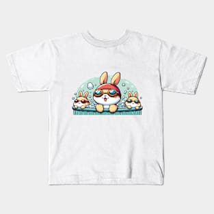 Bunnies in Goggles Kids T-Shirt